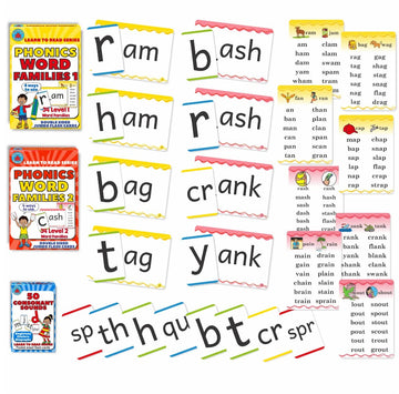 Brainy Bug Resources Educational Flash Cards And Child Resources For Teaching Language_Skills (Phonics & Words Families)