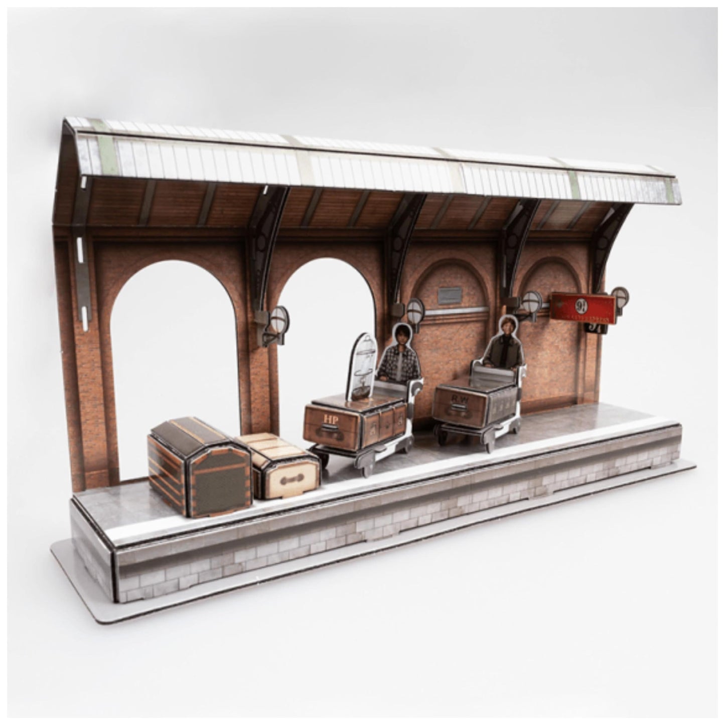 4D Build 3D Puzzle - Harry Potter Hogwarts Express, 181 Pieces, Cardboard, 29.5" x 6.7" x 5.7", Ages 14+
