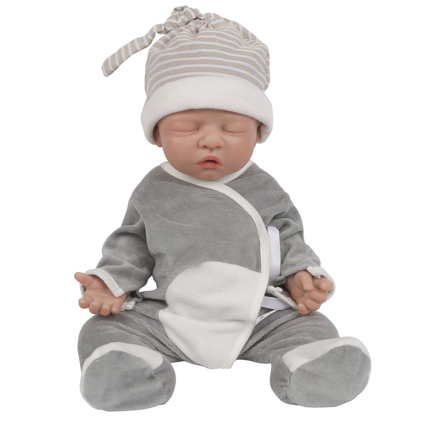 Vollence 12 Inch Platinum Silicone Baby Dolls Full Body Silicone Dolls Adorable Silicone Baby Doll For Child Birthday Gift - Boy