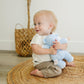 Genius Baby Toys My First Boy Doll - Soft Blue Cotton Doll with Rattle, No Hard Parts, Model GB-54, Perfect Gift for Babies