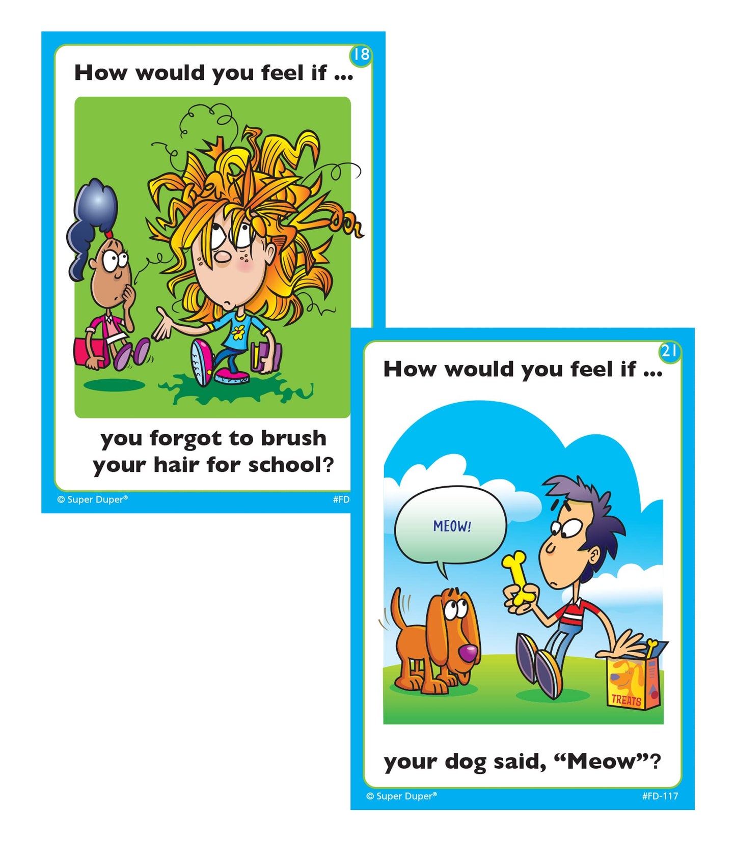 Super Duper Publications | How Would You Feel If Fun Deck | Understanding Feelings and Emotions Flash Cards | Educational Learni