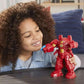 Avengers Marvel Mech Strike 8-Inch Super Hero Action Figure Toy Ultimate Mech Suit Iron Man, For Kids Ages 4 And Up , Black
