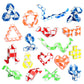 Ganowo 18 Pack Fidget Snake Cube Mini Twist PuzzleToys for Kids Teens Stocking Stuffer, Birthday Party Favors, Goodie Bags Fille