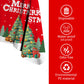 Gatherfun Christmas Table Decorations Christmas Tree Disposable Tablecloth Waterproof Plastic Rectangular Table Cover for Merry