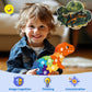 Monsterboker Dinosaur Puzzles For 1+ Year Old, Wooden Puzzles For Toddlers 1-3, Dinosaur Toys For Kids 2-4 Boys/Girls, Large Flo