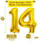 LHOAVWE 40 Inch Gold 14 Number Balloons - Aluminum Birthday Party Decorations
