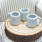 ChangThai Design  White Cup 10 Pieces Tiny Tableware - Miniature Cup Mug Plate Bowl Tableware Crockery Cutlery Kitchen Utensils
