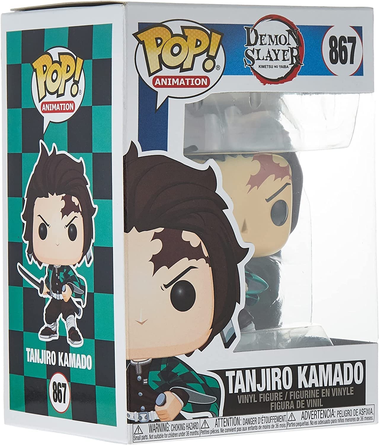 Funko Pop Animation: Demon Slayer- Tanjiro Kamado, Multicolor