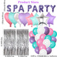 42 Pcs Spa Party Decorations Balloons Spa Theme Birthday Party Supplies Lipstick Cosmetics Balloons For Girls Spa Day Makeup Par