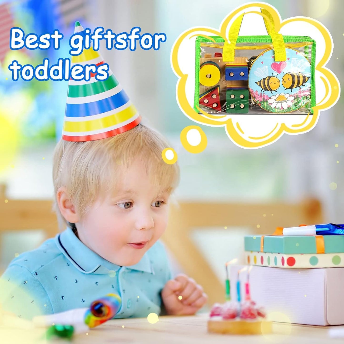 Diffybox Toddler Musical Instruments For Kids,Baby Musical Toys Preschool Educational Wooden Percussion Instruments Toddler Toys