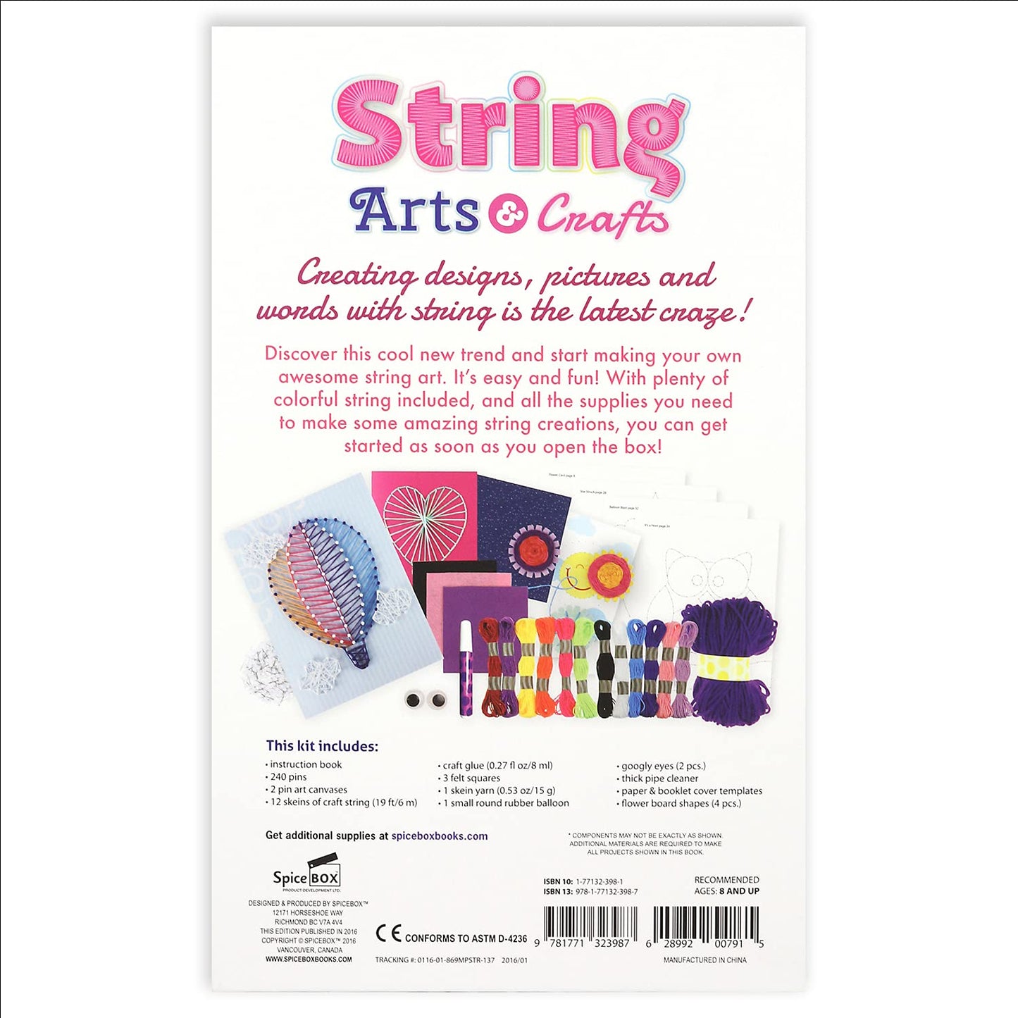 Spicebox Children'S Activity Kits Play Box String Arts & Crafts Age Range 8+, Multicolor (07915)