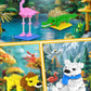 Kimiangel Party Favors For Kids, 12 Pack Mini Animals Building Blocks Sets For Goodie Bags, Prize Box Toys For Kids, Fillers, Prizes, Christmas Birthday Gifts Stem Educational Brick Kits(1222 Pcs)