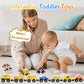 Montessori Toys For Toddler Age 1-3, Toddler Toy Wooden Magnetic Traffic Train Set With Playmat/Storage Bag For Baby Boy, Birthd