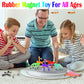 Mom&Myaboy 10PCS Mini Man Magnetic Toys, Translucent Novelty Rubber Magnet Men Fridge Magnets Humanoid Magnetic Kids Travel Birt