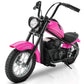 Elemara Electric Dirt Bike, 24V Ride On Toy For Big Kids,15 Mph & 150Lb Max, Kids Motorcycle W/Raised Handlebars, Power Display, Twist-Grip Throttle,Shock Springs, Key Start,Handbrake, 12' Tires-Pink