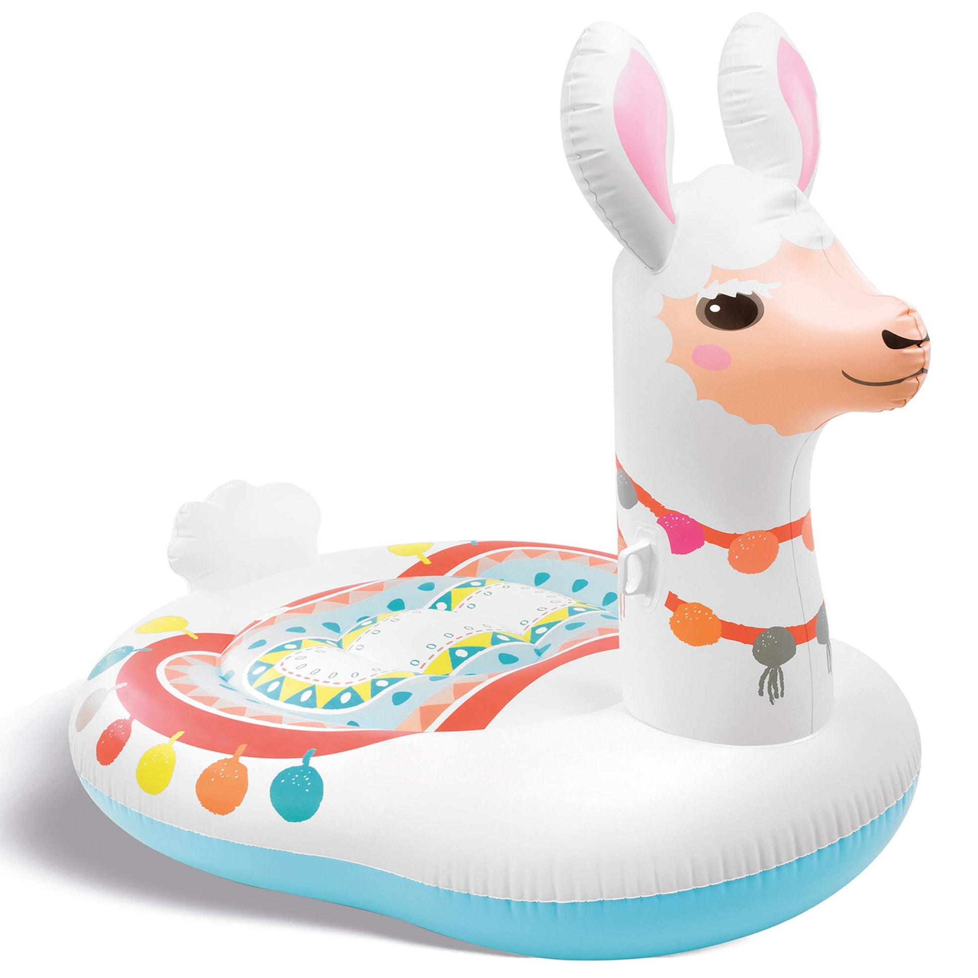 Intex 57294EP Giant Inflatable 6.5 x 5 Foot Mega Llama Island Ride On Swimming Pool Float
