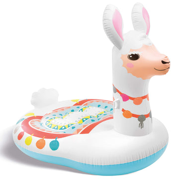 Intex 57294EP Giant Inflatable 6.5 x 5 Foot Mega Llama Island Ride On Swimming Pool Float
