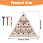 Thinp 2 Packs Wooden Triangle Peg Games  Tabletop Family Board Game  Strategy Toy  Travel Games  Family Fun Puzzle for mature-themeds Teens