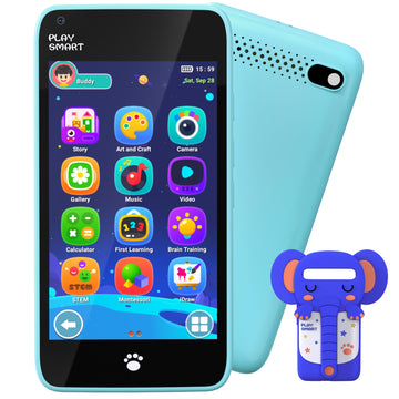 Momilla Kids Toys Phone For 3 4 5 6 7 Years Old, 3.97'' Touchscreen Christmas Birthday Gifts, Toddler Toys Phone With Music Play