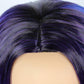 Linfairy Kids Child Purple Dye Wig Halloween Costume Cosplay Wave Wig