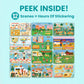 CUPKIN Food Truck Sticker & Coloring Book - 500+ Stickers, 12 Scenes, Paper, Ages 4-10