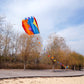 Besra Colorful Parafoil Kite With Long Tail Easy To Fly Outdoor Fun Sports For Kids & Adults(20Inch)