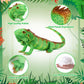 Syhood Lizard Stuffed Animals 37.4'' Realistic Plush Toy Lizard Toy Soft Plush Reptile Gift For Boys Girls Animal Lovers Birthday Easter(Emerald Green Iguana)