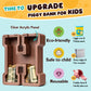 Summidate Wooden Letter Piggy Bank, Extra Thick Large Capacity Piggy Bank For Kids Boys Girls Toddler, Alphabet H Money Bank| Co