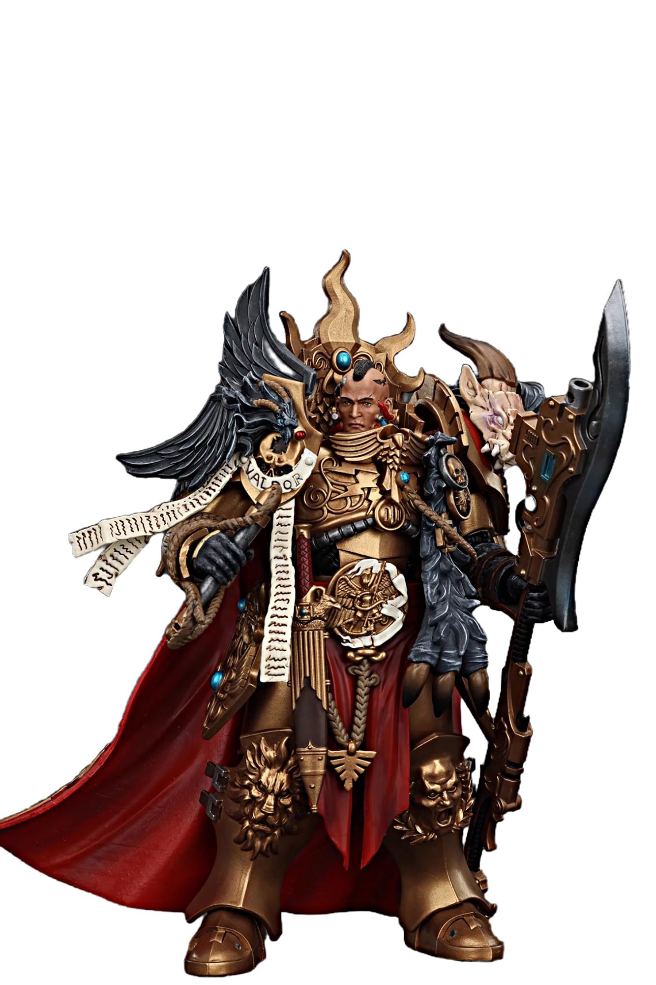 JOYTOY Warhammer 40K 1/18 Action Figures Legio Custodes Constantin Valdor  Captain-General of The Legio Custodes Collectible Model 7.1Inch Action Figure