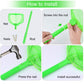 Coopay 4 Pieces Kids Fishing Net Catching Bug Nets Fish Butterfly Nets Beach Toys For Kids Outdoor Playing (Blue, Green)