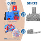 Kids Games Domino Train Toys,200Pcs Automatic Domino Train Toy For Boys 4-6,Toddler Toys Train Domino Stacker With Steam,Light,S