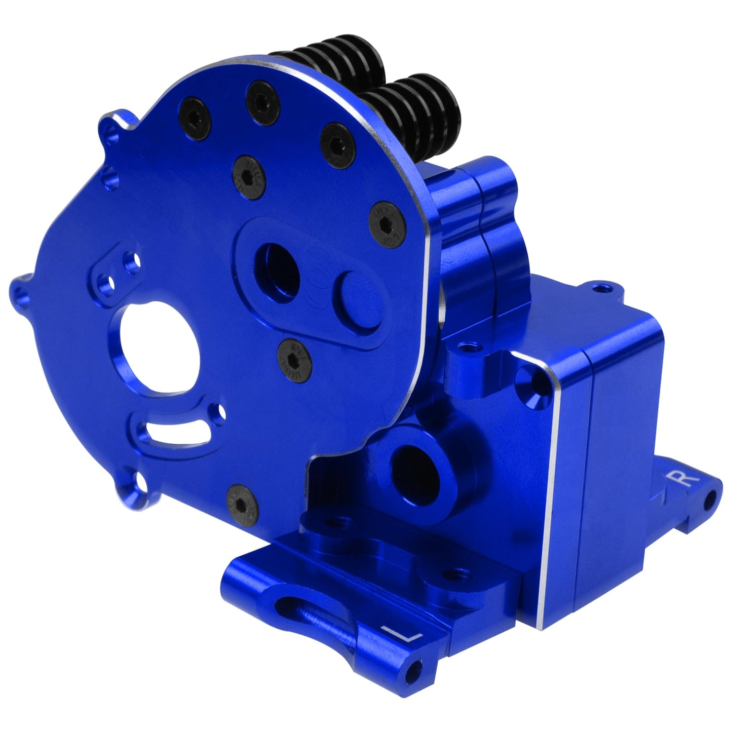 Vgoohobby Aluminum Transmission Case Gearbox Housing Cover w/Motor Plate Compatible with 1/10 Traxxas Slash 2WD Rustler Stampede