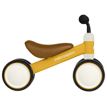 Retrospec Cricket Baby Walker Balance Bike With 4 Wheels For Ages 12-24 Months - Toddler Bicycle Toy For 1 Year Old’S - Ride On Toys For Boys And Girls - One Size (Sunflower)
