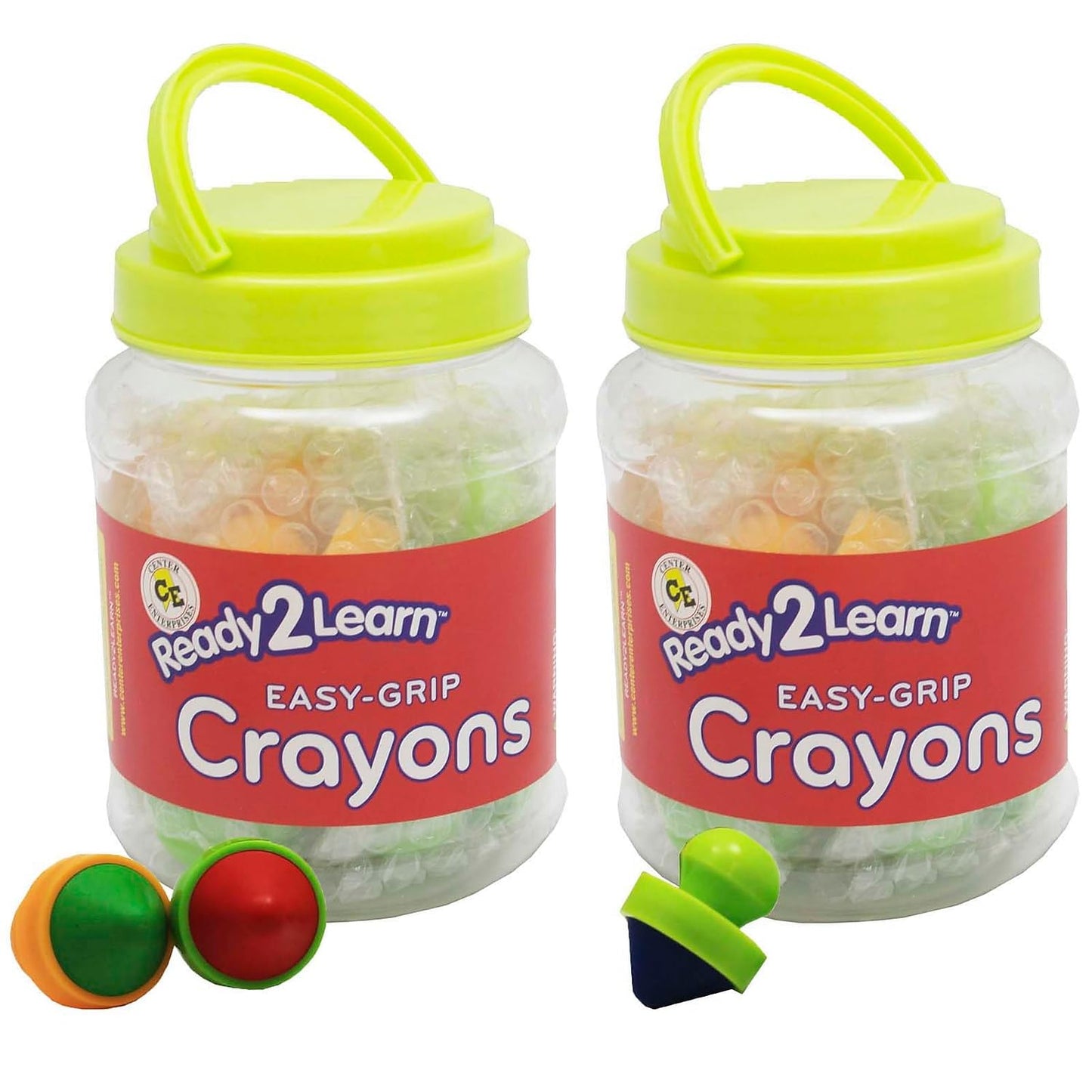 Center Enterprises CE-6911-2 Ready 2 Learn Easy Grip Crayons - Set of 2
