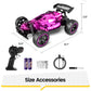 Tecnock RC Cars Remote Control Car for Boys and Girls, 1:18 Scale RC Car with LED Lights, 2.4GHz 2WD All-Terrain RC Truck, Recha