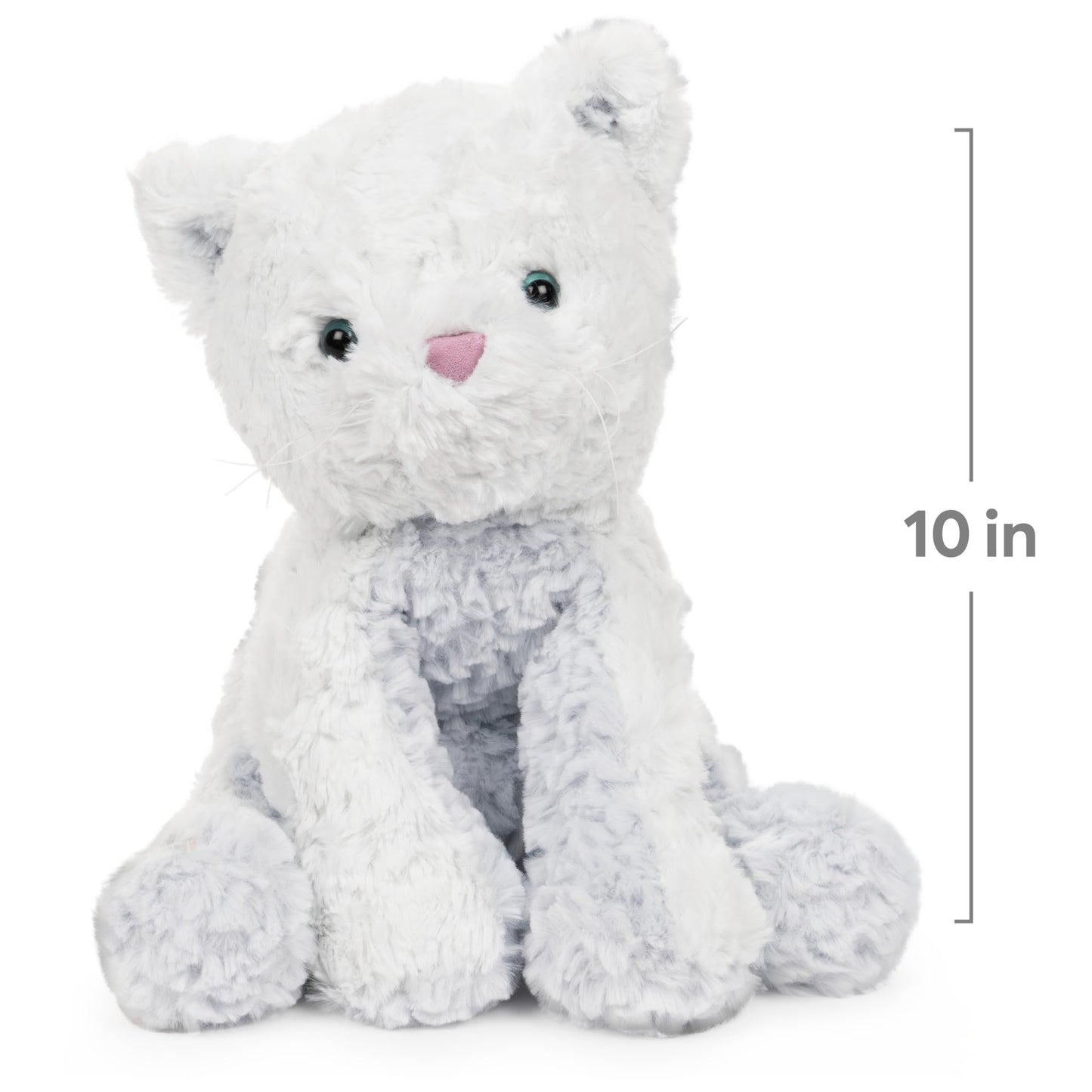 Gund Cozys Collection Kitty Cat Plush Soft Stuffed Animal For Ages 1 And Up, Blue, 10''