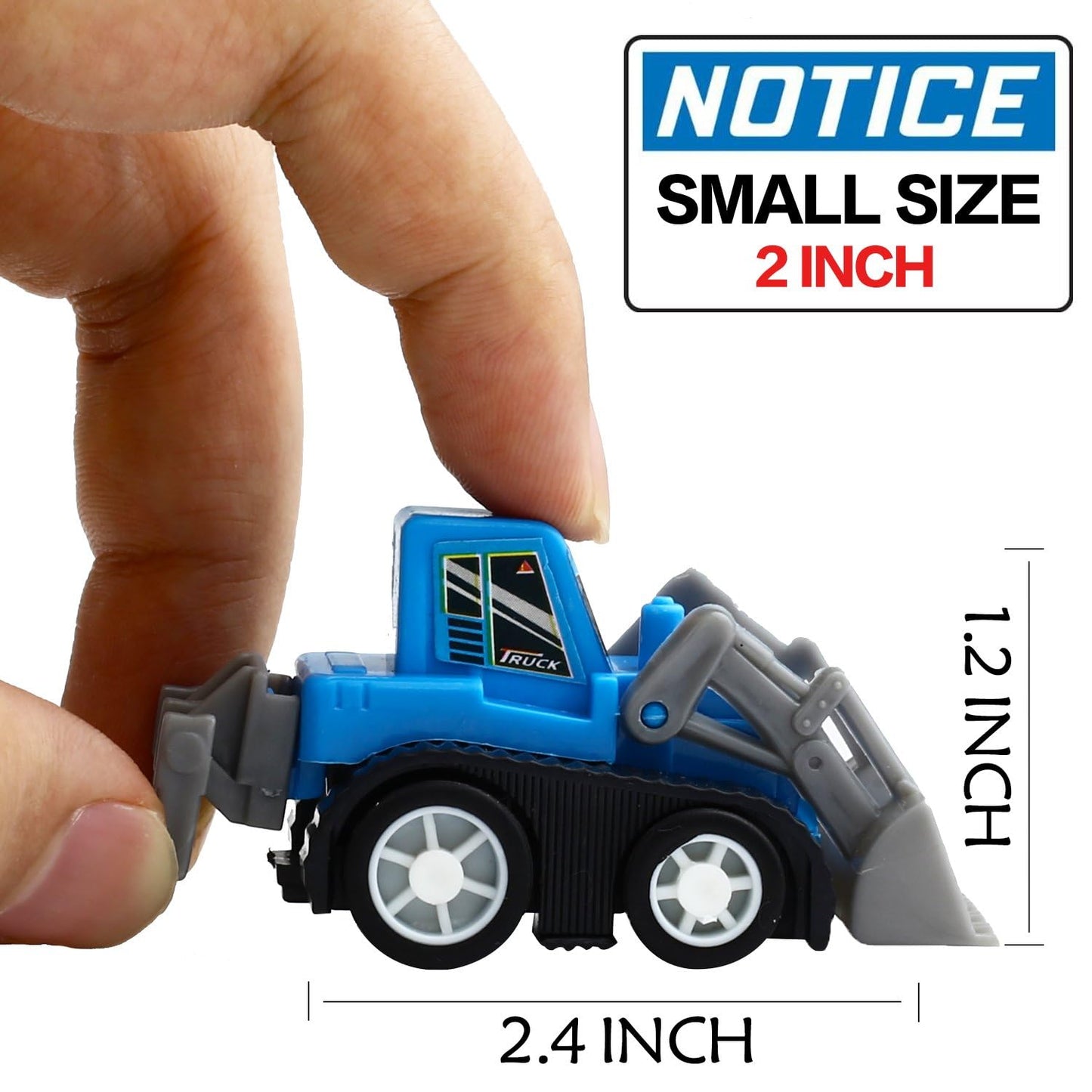 Yeonha Toys Pull Back Vehicles, 12 Pack Mini Assorted Construction Vehicles and Race Car Toy, Vehicles Truck Mini Car Toy for Ki