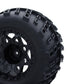 Surpass Hobby 1/10 Monster Truck Tires & Rims, 12mm Hex, Rubber, 2 Pack, Renzi Color