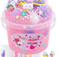 10 Fl Oz Unicorn Slime Kit, Pink Clear Slime Bucket, Slime Party Favors For Kids, Glimmer Crunchy Slime Includes 9 Packs Of Slim