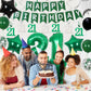 Cheereveal 21St Birthday Decorations For Her Him Green And Black Happy Birthday Banner Cake Topper Number 21 Foil Balloon Hanging Swirls For 21 Year Old Birthday Party Supplies
