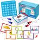 Torlam CVCC & CCVC Word Games - Sight Words Flash Cards for Kids, Phonics Learning, Speech Therapy, Small Size, White
