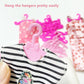 Highfun 50Pcs Doll Hangers For Barbie Hangers For Doll Clothes 1 Pink Lovely Box Storage Doll Hangers For 11.5 Inch Dolls