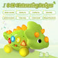 Baby Toys For 1 Year Old Boy Gir - Bilingual Musical Dinosaur Toy, Touch & Go Musical Light Crawling Educational Learning Toys F