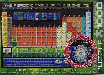 Eurographics The Periodic Table Of The Elements 1000 Piece Jigsaw Puzzle