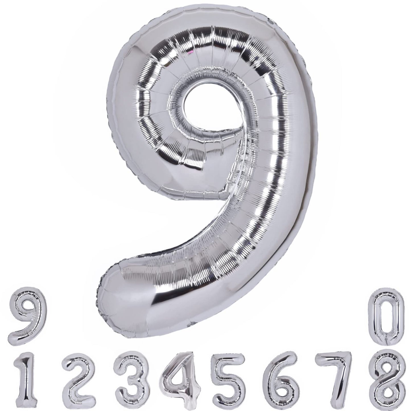 40 Inch Number 19 Balloon Silver Jumbo Giant Big Large Number 19 Foil Mylar Silver Balloons 91Th Birthday Party Anniversary Deco