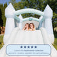 Bounceland Bouncy Castle Daydreamer Mist Bounce House, Pastel Bouncer With Slide, 12 Ft L X 9 Ft W X 7 Ft H, Ul Blower Included,