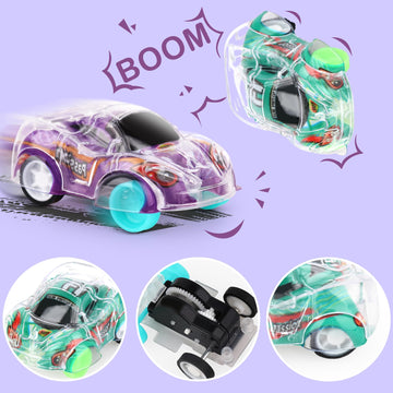 Adecortalk 36 Pcs Mini Pull Back Cars Set - Colorful Racing Car Party Favors for Kids, Toddlers, Goodie Bags, Ages 3-8