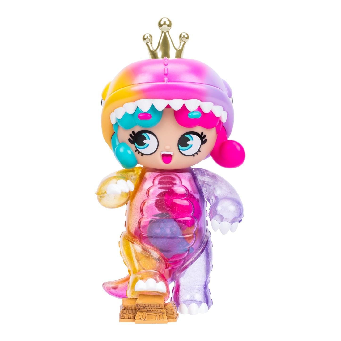 Deluxe Kween Of Rawr 11'' Mega Size Figure With Deluxe Finishes And Cool Dinosaur Shaker Fillings, 250% Larger Than Regular Size