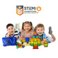 Tytan TILES 220-Piece SUPERSIZED Magnetic Tiles Building Set, 1000s of Creations, Large 3D Castles, Massive Vehicles, & Rocket S