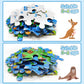 72 Piece World Map Jigsaw Puzzle For Kids 3-5, 4-6 Globe Round Floor Puzzles Geography Educational Birthday Gifts Learning Resou